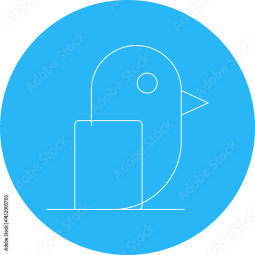 Bird icon single vector illustration