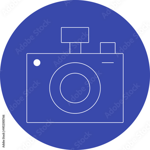 Camera icon single vector illustration