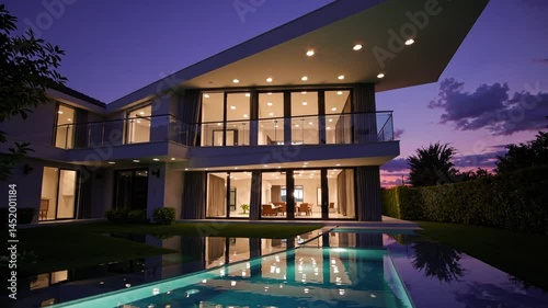 Chic Modern House with Pool & Evening Entertaining Space