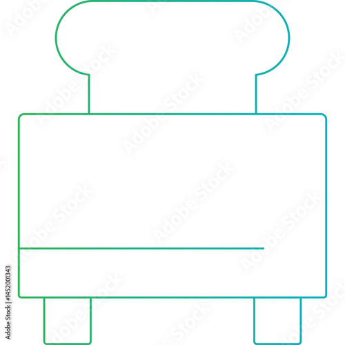 Toaster icon single vector illustration