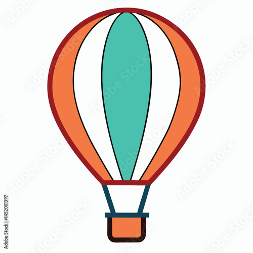 hot air balloon vector illustration