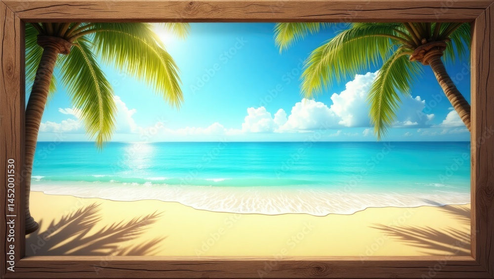 Obraz premium tropical beach background