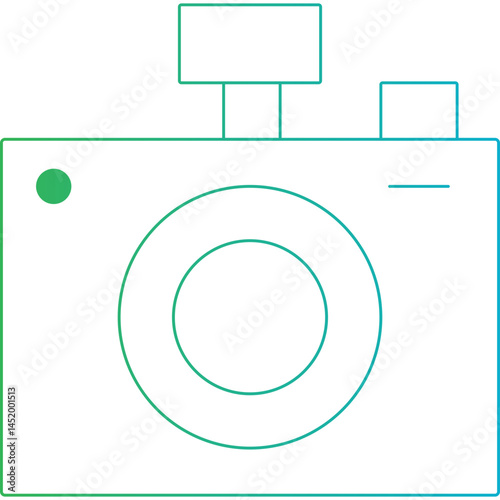Camera icon single vector illustration
