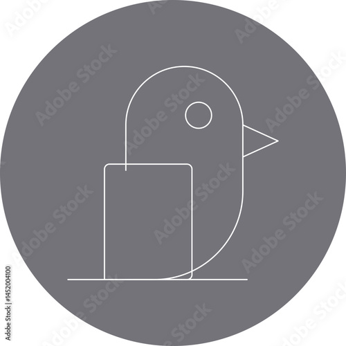 Bird icon single vector illustration