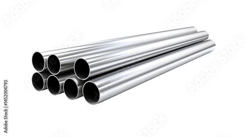 Steel Pipe Isolated on transparent background