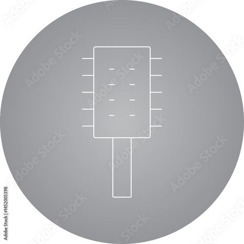 Hair Brush icon single vector illustration