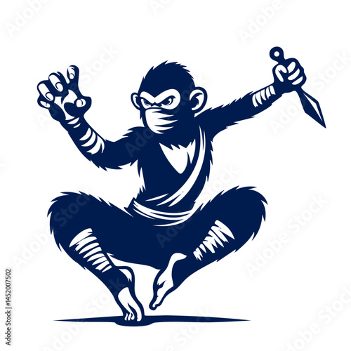 Monkey Ninja Warrior: A Crouching, Jumping Master of Martial Arts