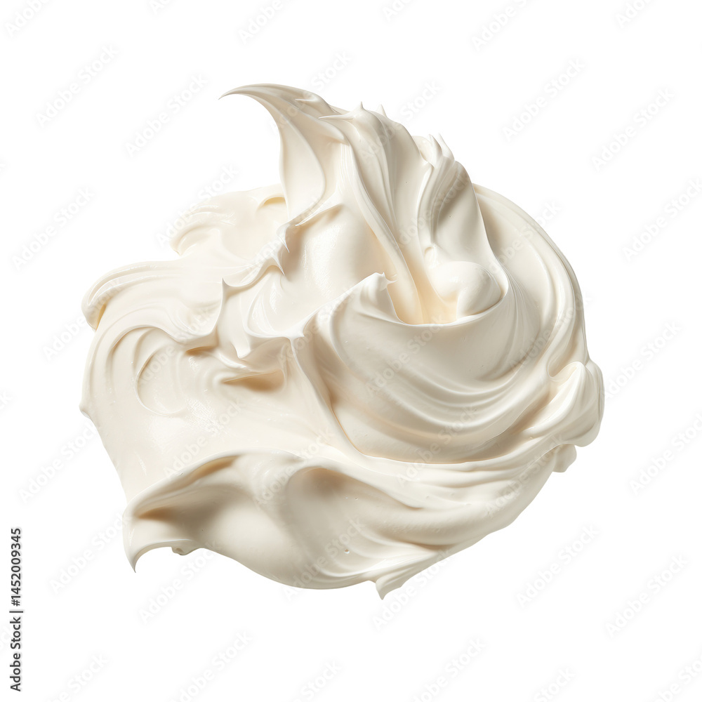 White Cream Pile Isolated on transparent background White Cream Pile Isolated on transparent background