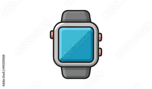 smartwatch icon silhouette vector illustration