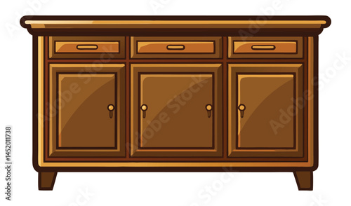 chest of drawers isolated