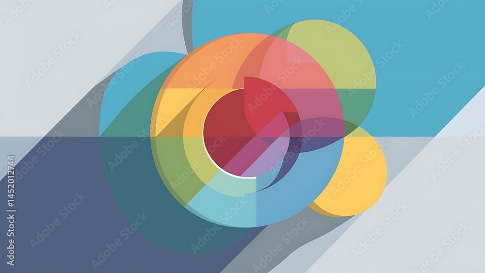 Fototapeta premium Abstract background with a modern retro design