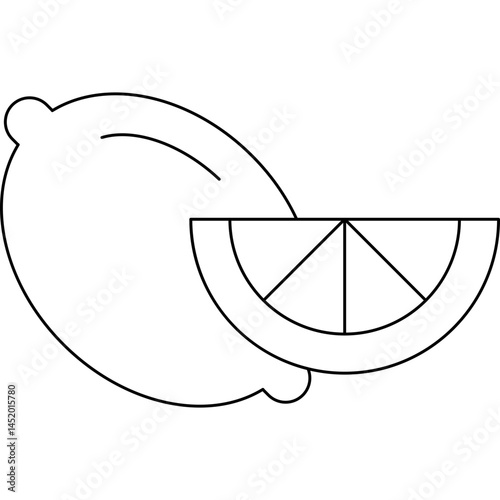 Lemon icon single vector illustration