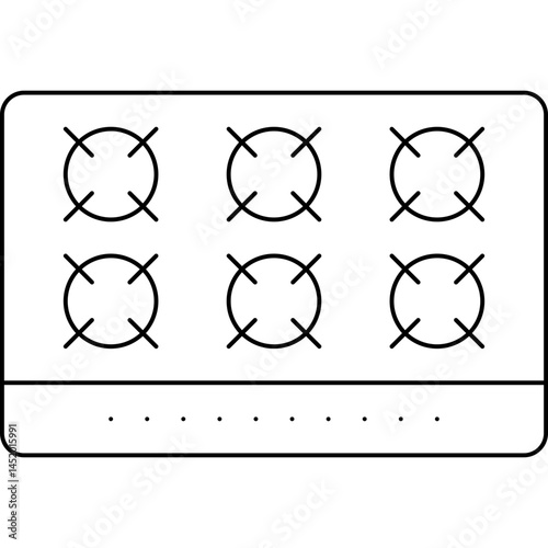 Stove icon single vector illustration