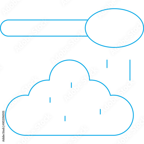 Clouds icon single vector illustration