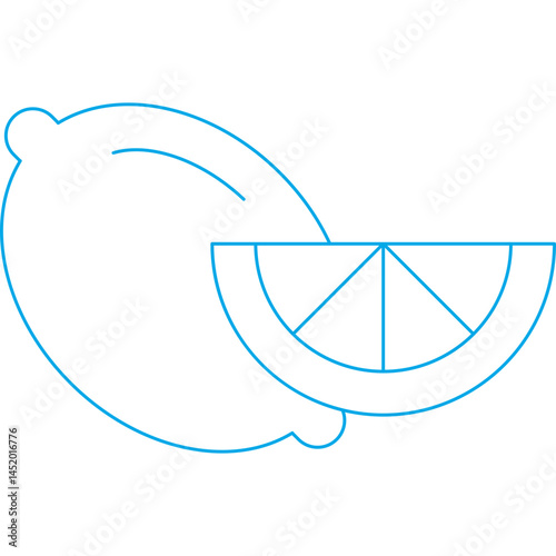Lemon icon single vector illustration