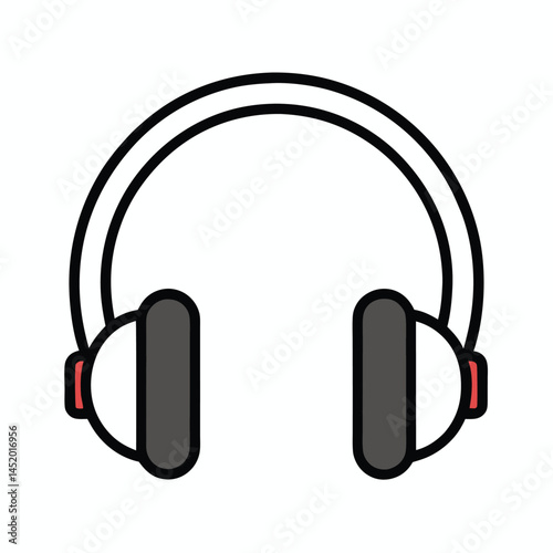 headphones isolated on white background