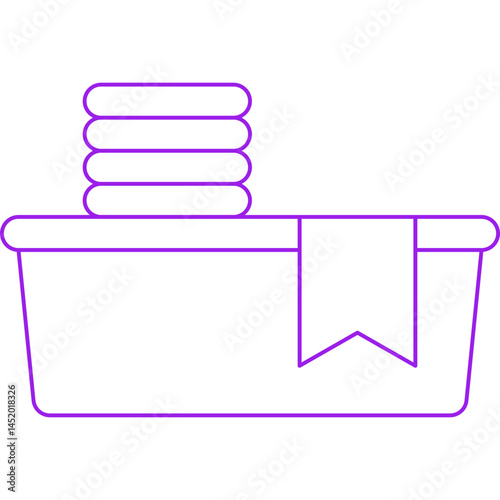 Bath tub icon single vector illustration