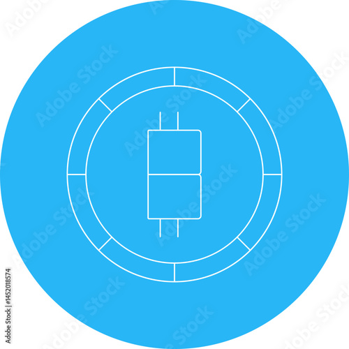 Charger icon single vector illustration