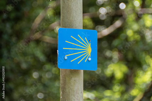 Sign, signpost of  Way of St. James