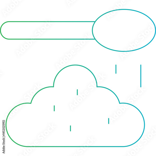 Clouds icon single vector illustration