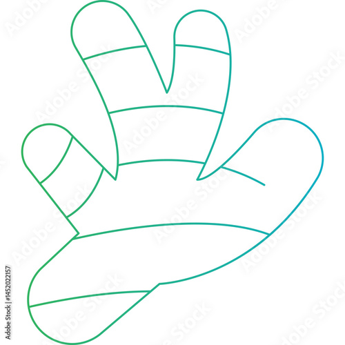 Ginger icon single vector illustration