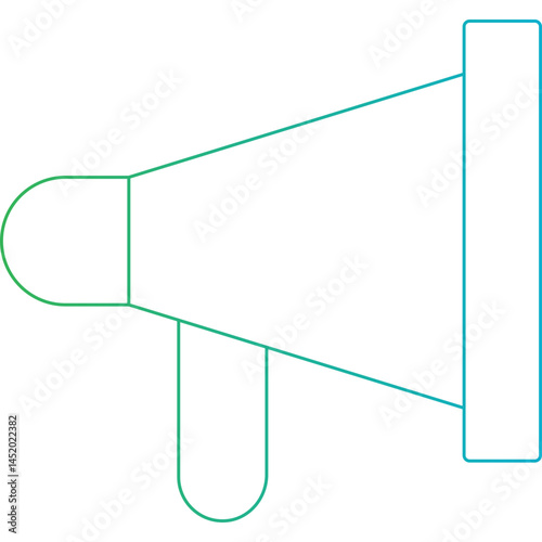 Megaphone icon single vector illustration