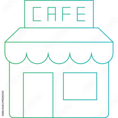 Cafe icon single vector illustration