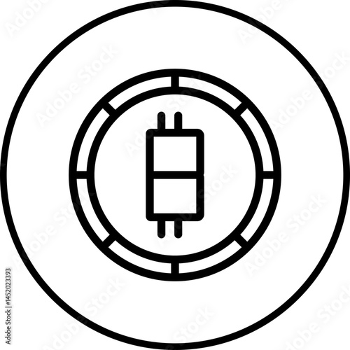 Charger icon single vector illustration