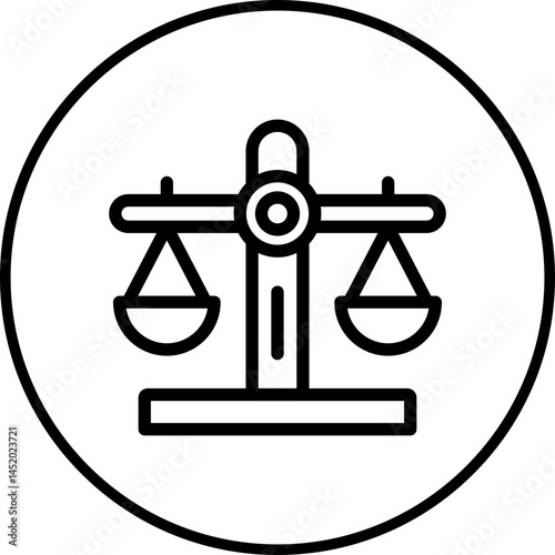 Law icon single vector illustration