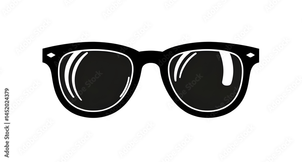 Fototapeta premium sunglasses on white background vector illustration