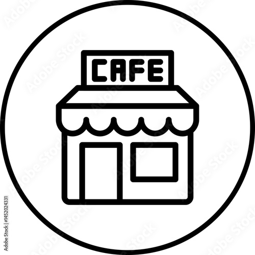 Cafe icon single vector illustration