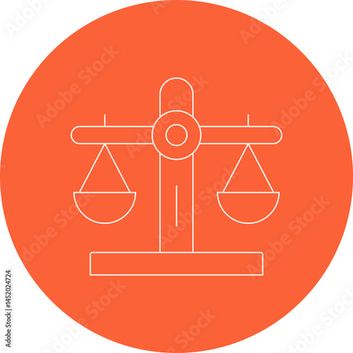 Law icon single vector illustration