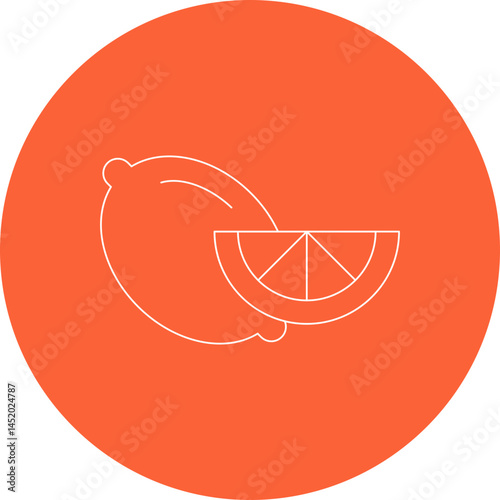 Lemon icon single vector illustration
