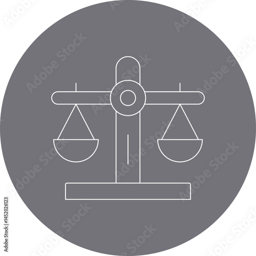 Law icon single vector illustration