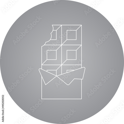 Chocolate icon single vector illustration