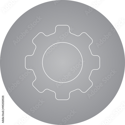 Gear icon single vector illustration