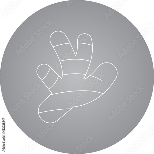 Ginger icon single vector illustration
