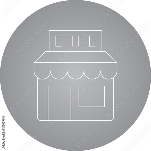 Cafe icon single vector illustration