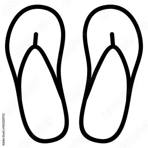 Flip Flops  Icon Element For Design