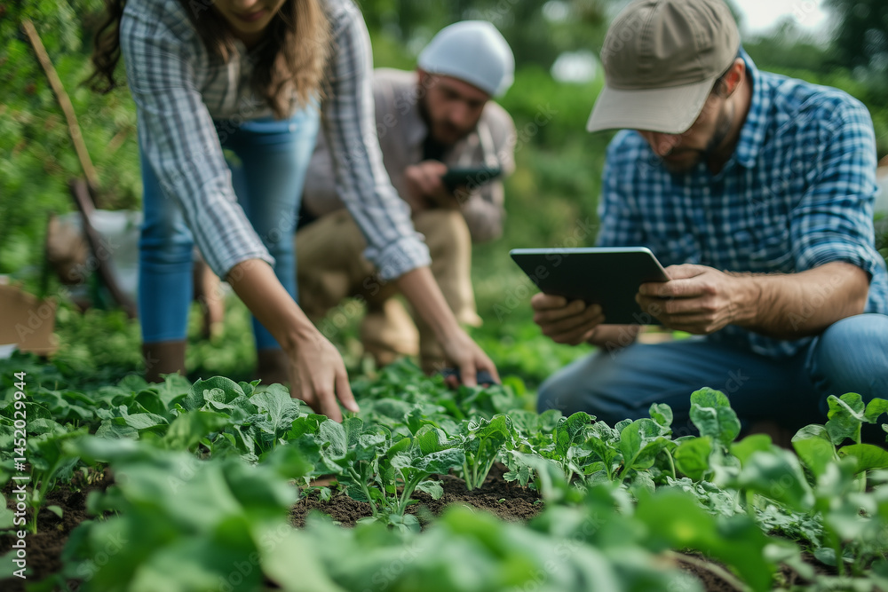 Agricultural technology monitoring in vegetable field
