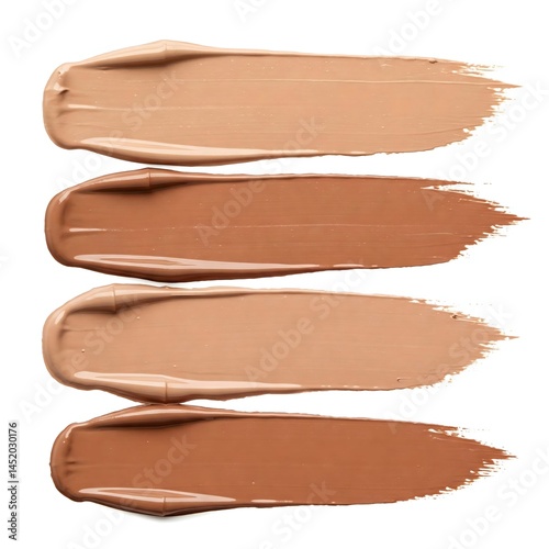 Four Beige Foundation Swatches