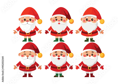 Santa Claus in White Background
