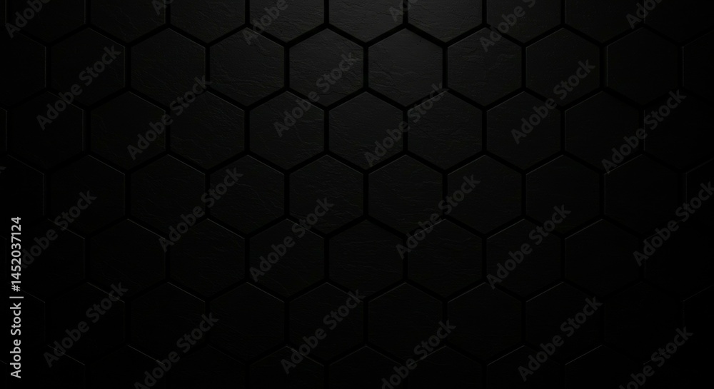 Dark Hexagon Tile Pattern Shadowed Abstract Background Dark Hexagon Tile Pattern Shadowed Abstract Background