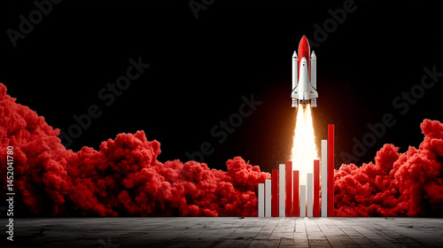 Rocket stock market, crypto, trading bitcoin