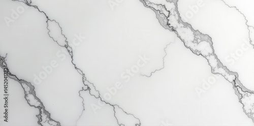Subtle grey veining on pristine white marble backsplash tiles , stone, marble, pattern