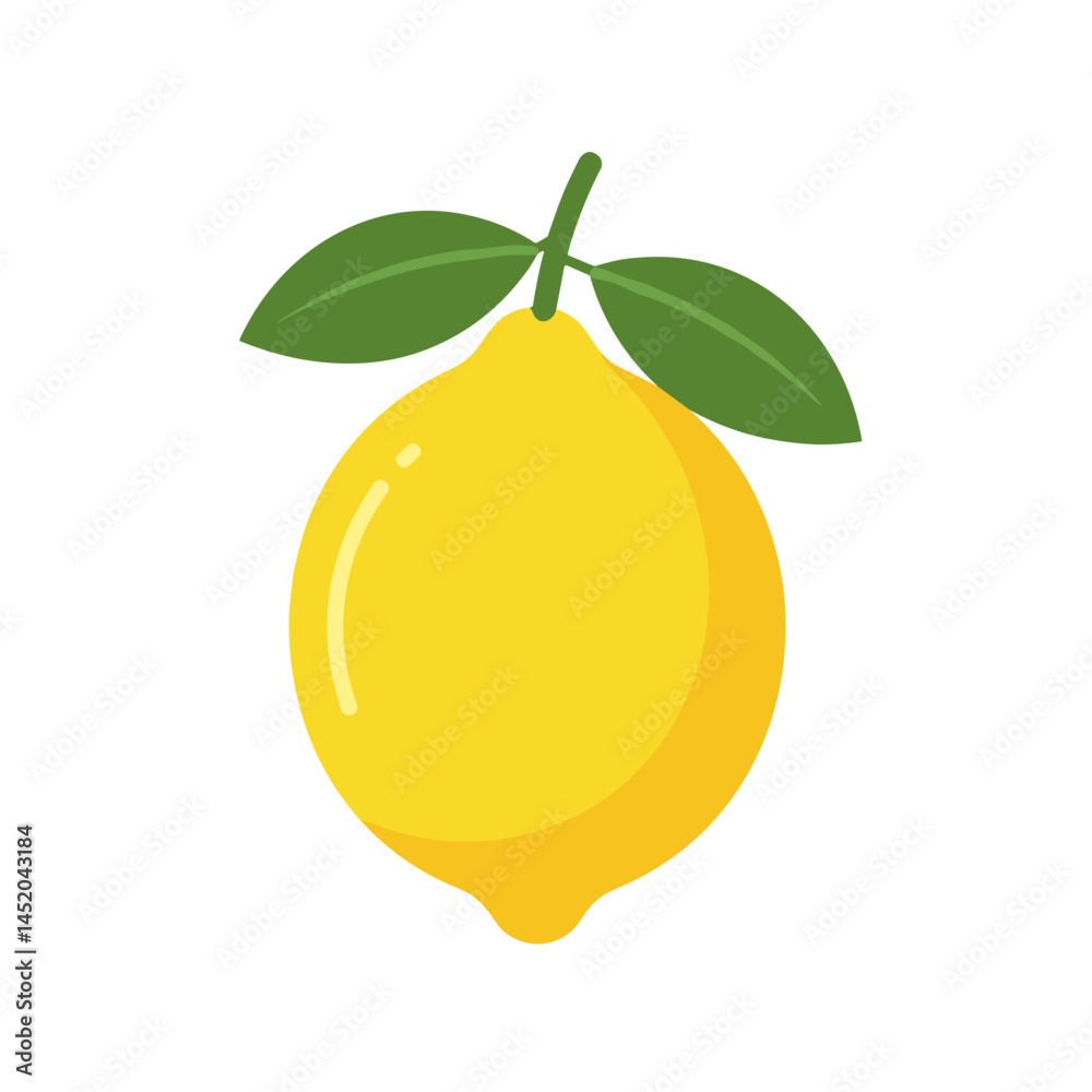 Lemon icon for grocery platforms, citrus branding, and healthy recipe apps Lemon icon for grocery platforms, citrus branding, and healthy recipe apps