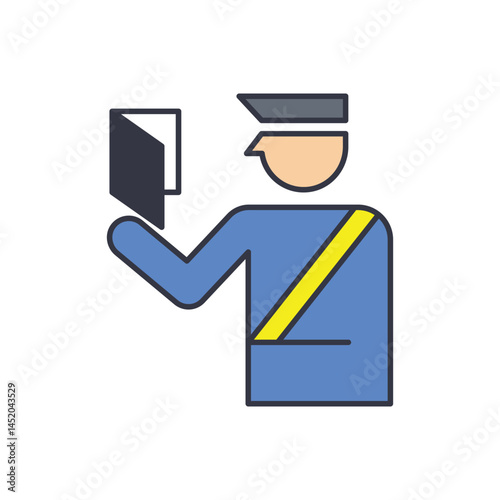 Custom Clearance Icon Flat Design photo