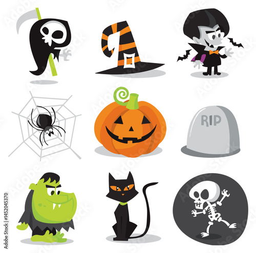 Halloween Characters Set