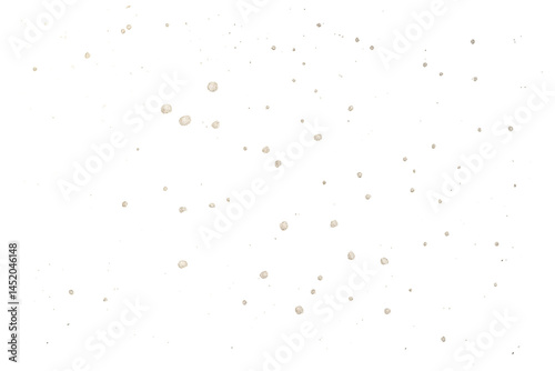 Vertical golden lines and scattered dots create a digital, abstract pattern resembling falling code or light rain.