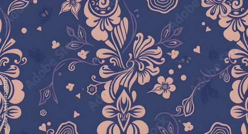 seamless pattern with embroidery pattern